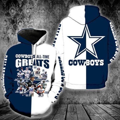 Dallas Cowboys All Time 47 Unisex 3D Hoodie Gift For Fans