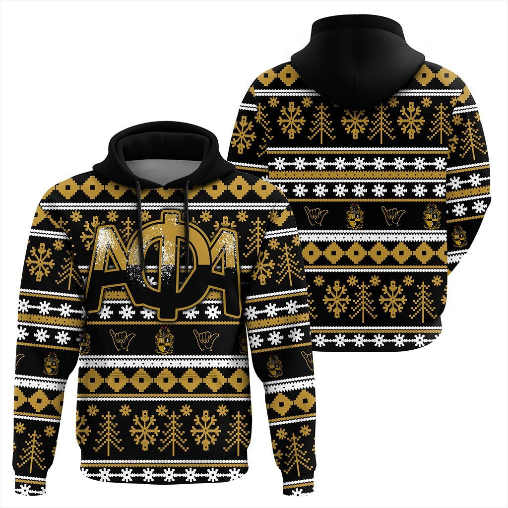 Fraternity Hoodie – Alpha Phi Alpha Christmas Splatters Pullover