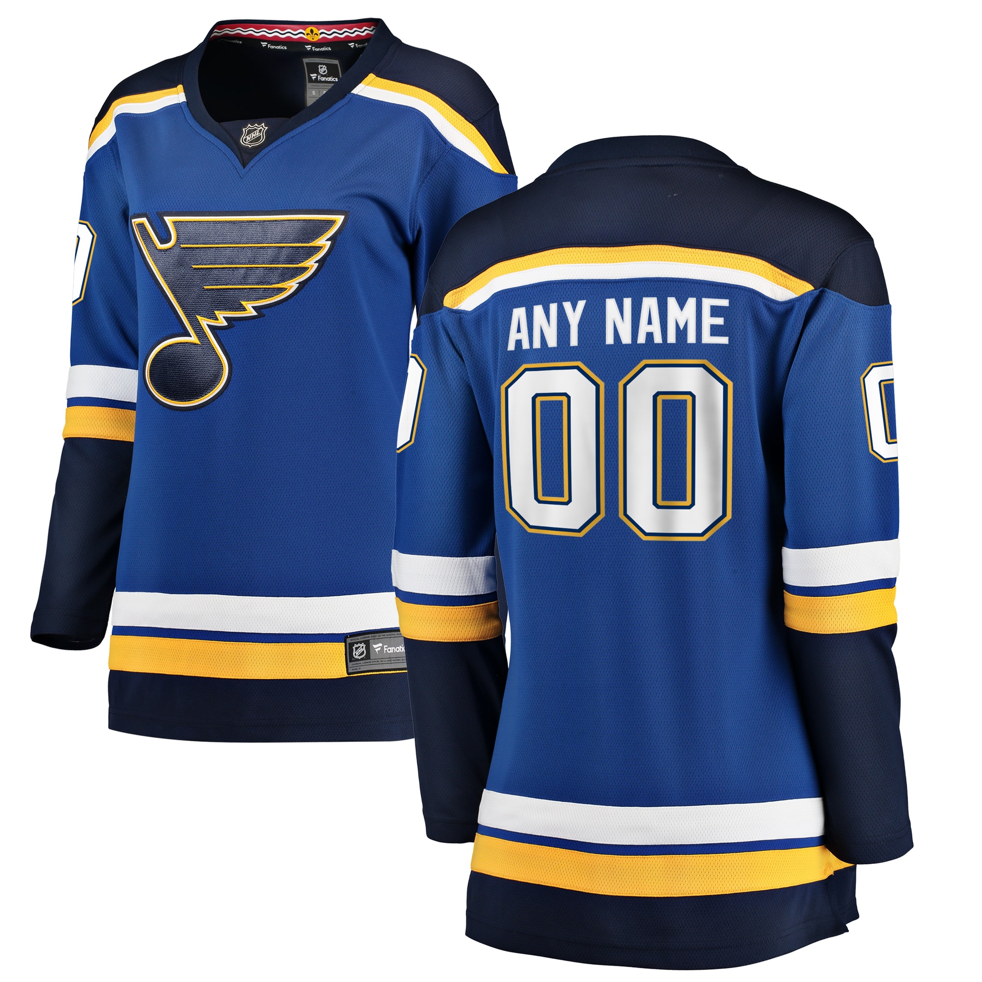 Women's St. Louis Blues Blue Home Breakaway Custom Jersey