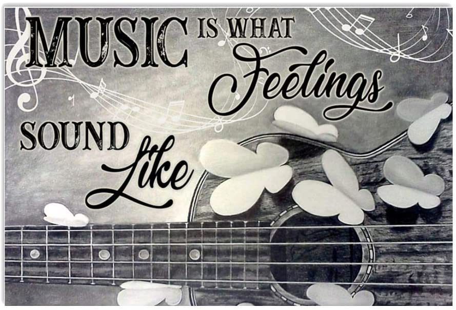 Vintage Ukulele What Feelings Sound Like Poster Art Print      Home Decor Gift For Men Women Family Friend On Birthday Xmas