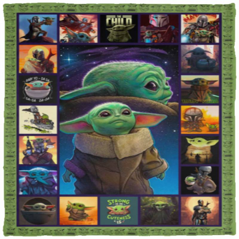 Baby Yoda blanket, quilt