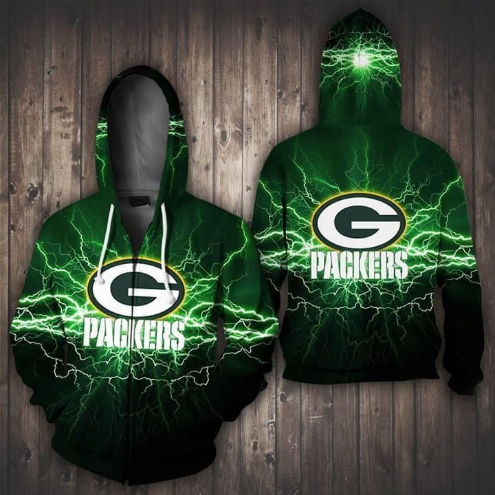 Green Bay Packers Green Lighting 3D T Shirt Hoodie Sweater