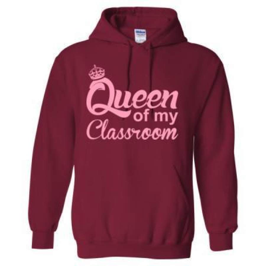 AGR Queen Of My Classroom – Heavy Blend™ Hooded Sweatshirt