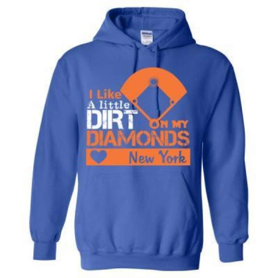 AGR New York Mets I Like A Little Dirt On My Diamonds – Heavy Blend™ Hooded Sweatshirt