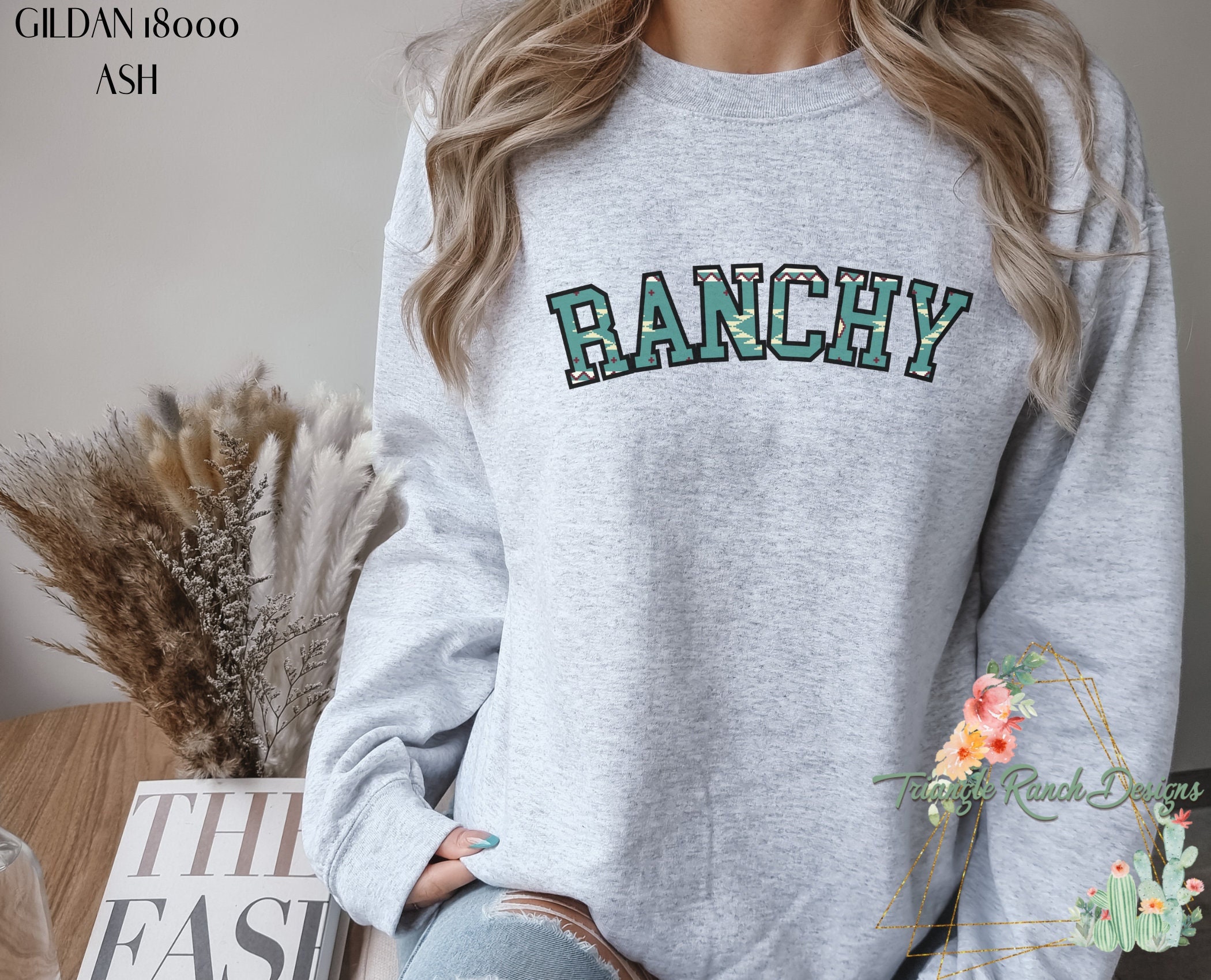 Ranchy Wild Like the West sweatshirt, Western Serape graphic, Cowgirl Sweater, Retro cowboy sweatshirt, Ranchy Cowgirl gift, Christmas gift