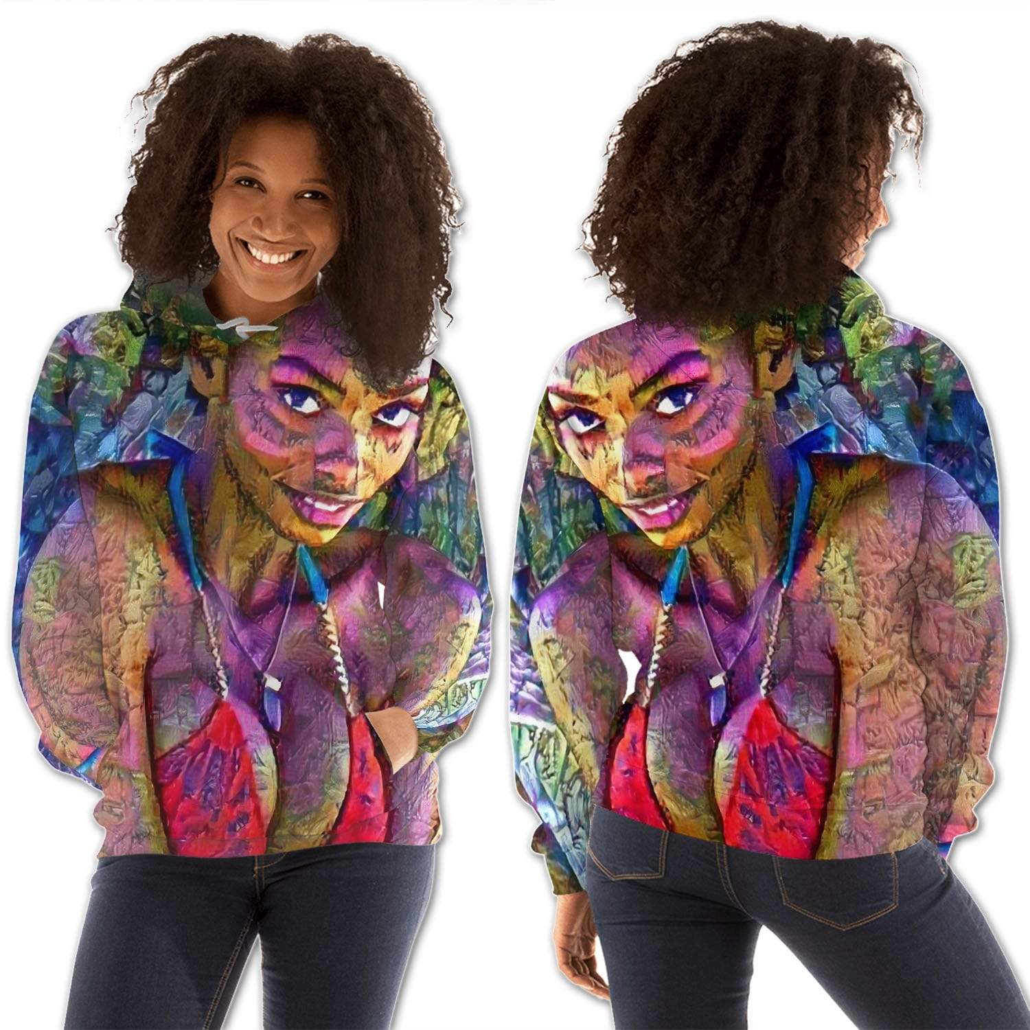 African American Hoodies Cute Black Girl Cute Natural Hair African Lady African Apparel