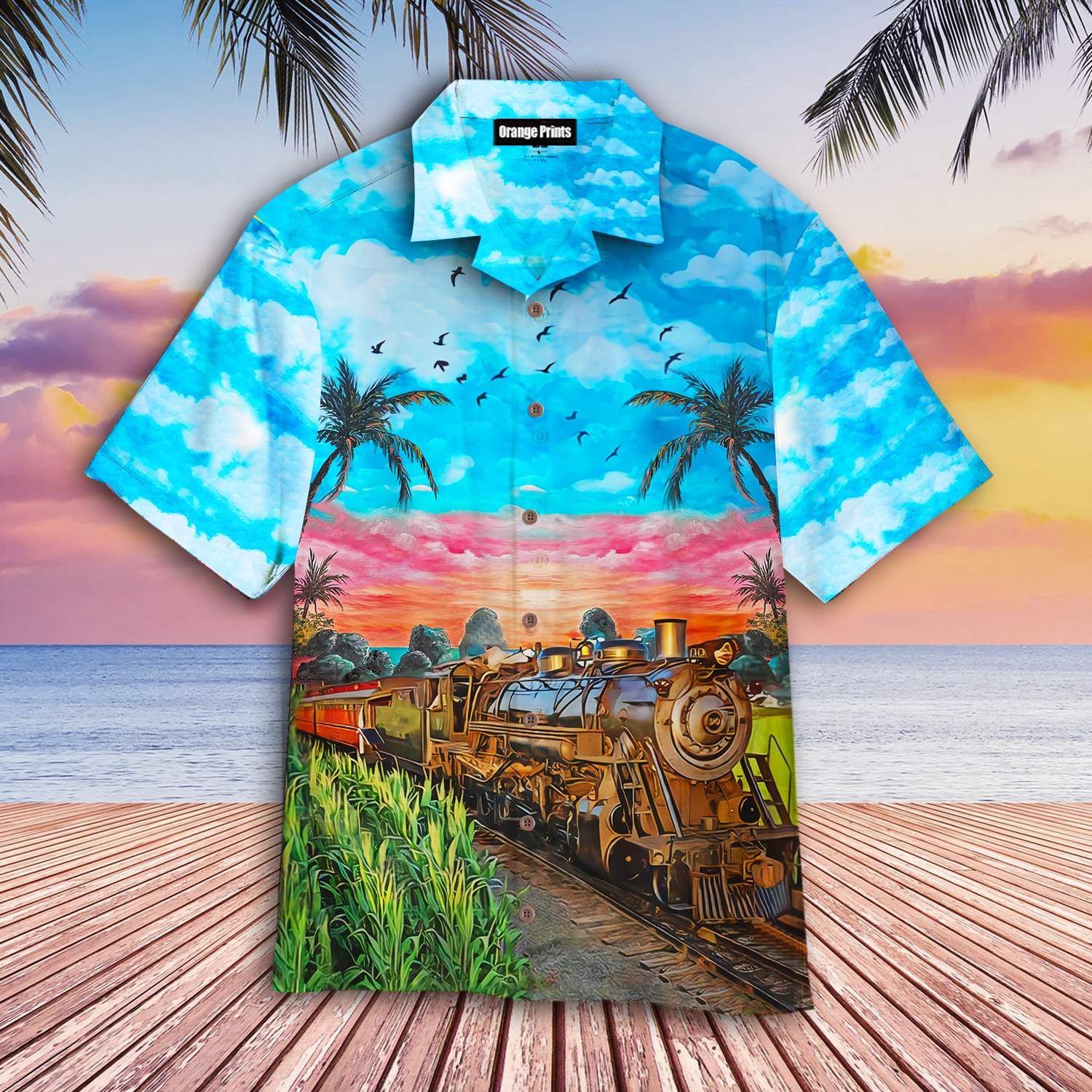 Rail Road Hawaii Shirt For Men Women Ha1166