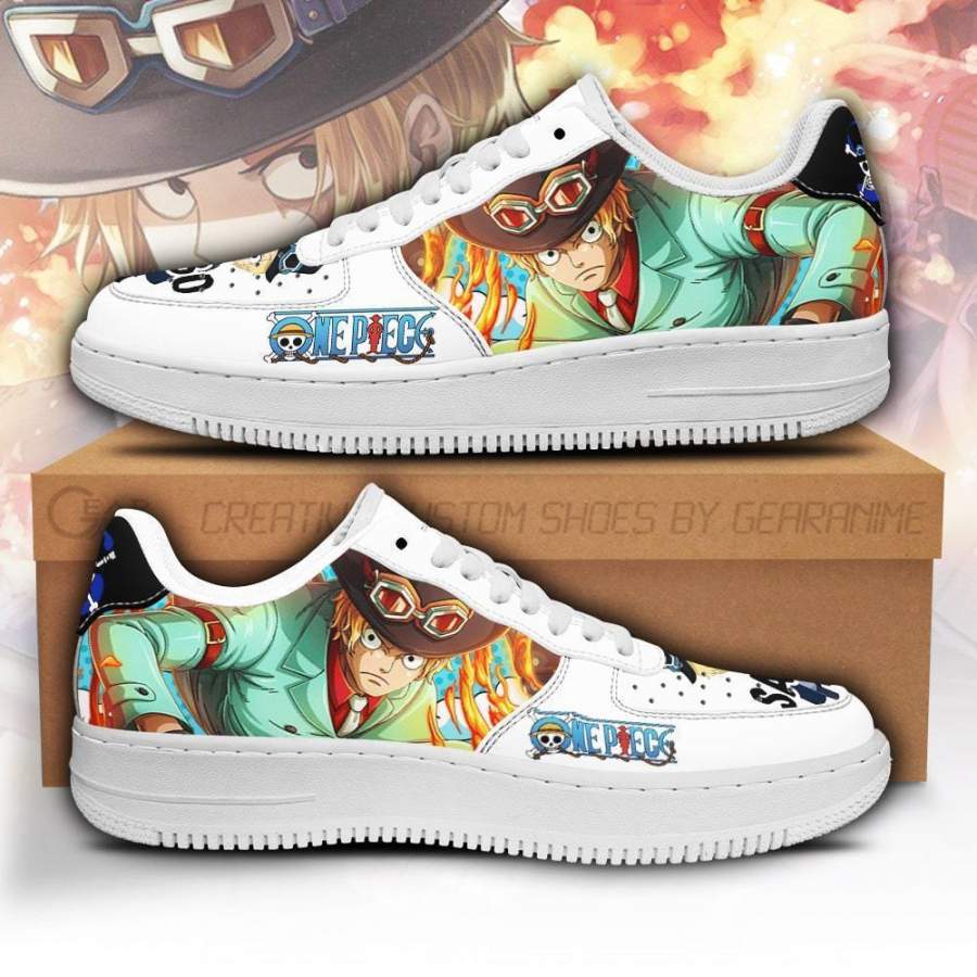 Sabo Air Sneakers Custom One Piece Anime Shoes Fan PT04