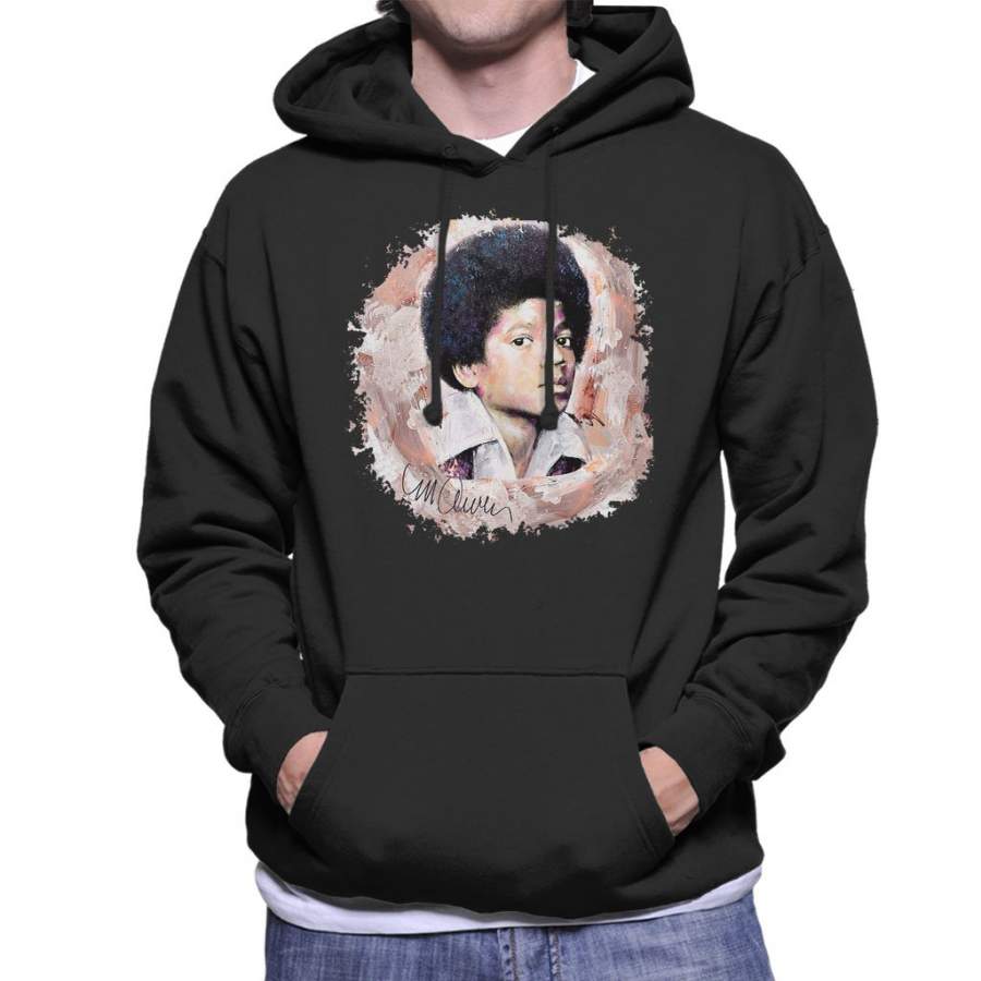 Sidney Maurer Original Portrait Of Michael Jackson Young Men’s Hooded Sweatshirt