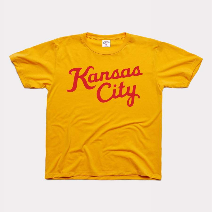 Arrowhead Gold Kansas City Script Vintage T-Shirt