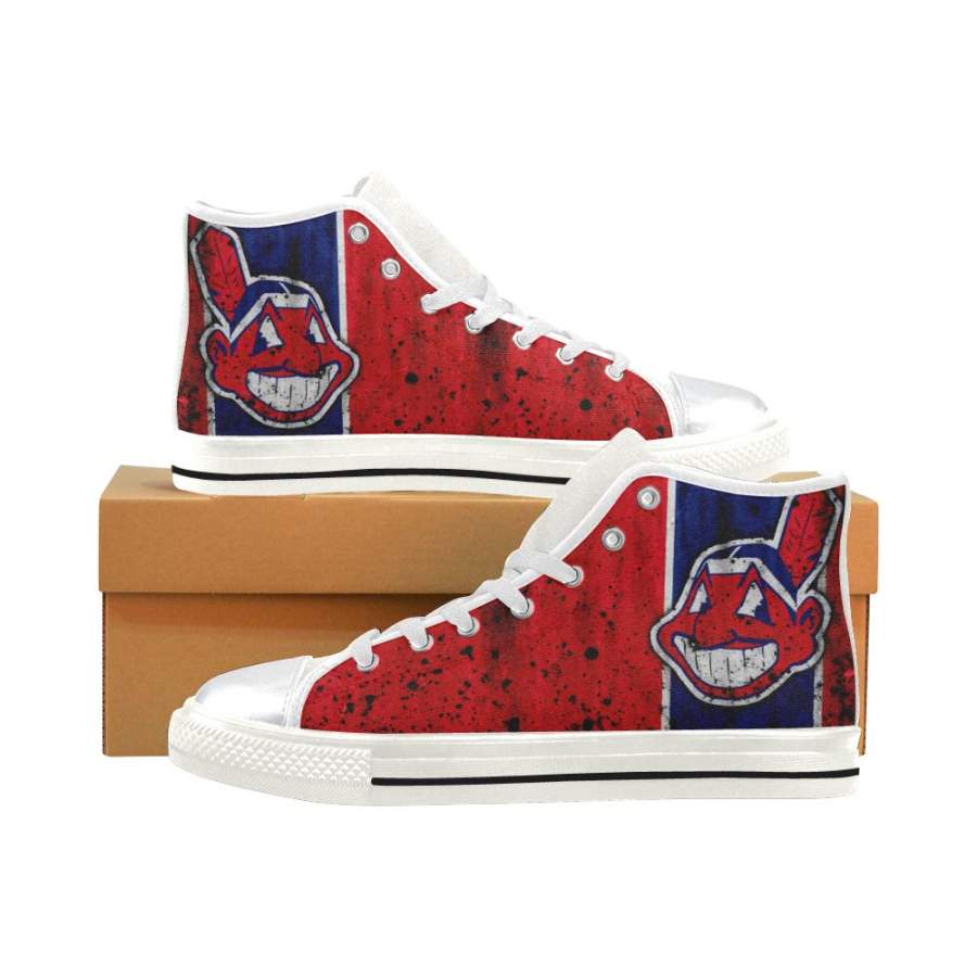 Cleveland Indians Aquila High Top Canvas Kid’s Shoes