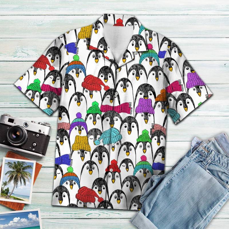 Colorful Penguin Hawaii Shirt Ha30420