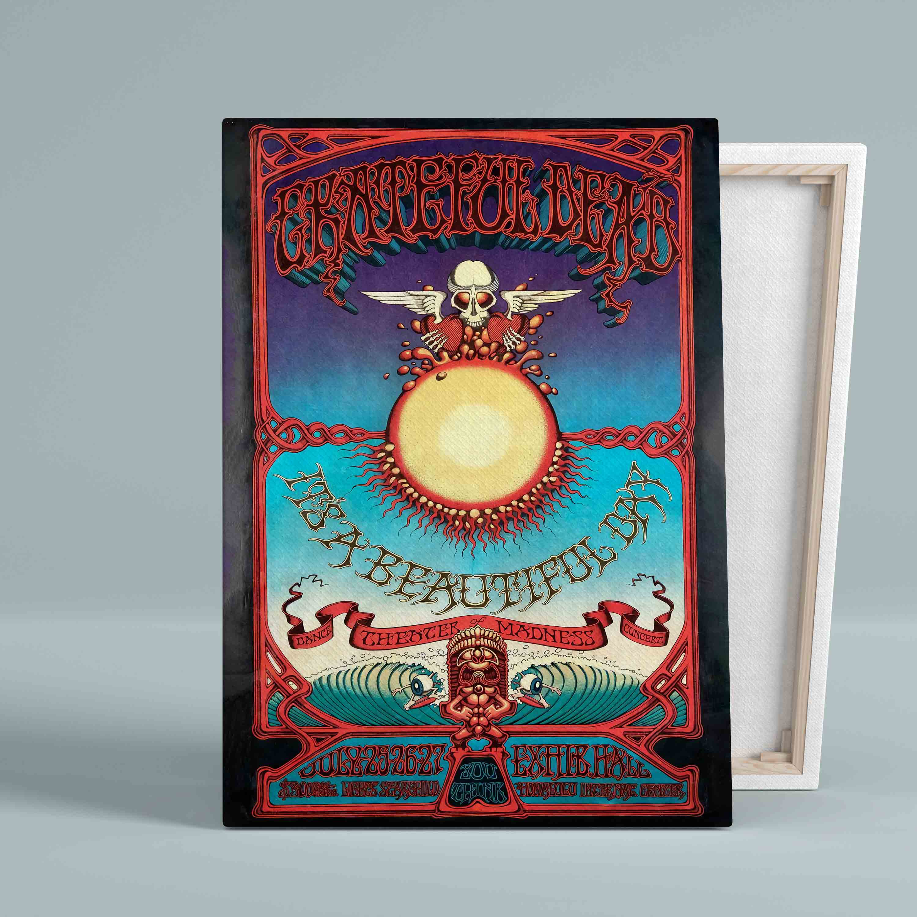 Grateful Dead Halloween costume  Concert Poster Canvas, Wall Art Canvas, Gift Canvas