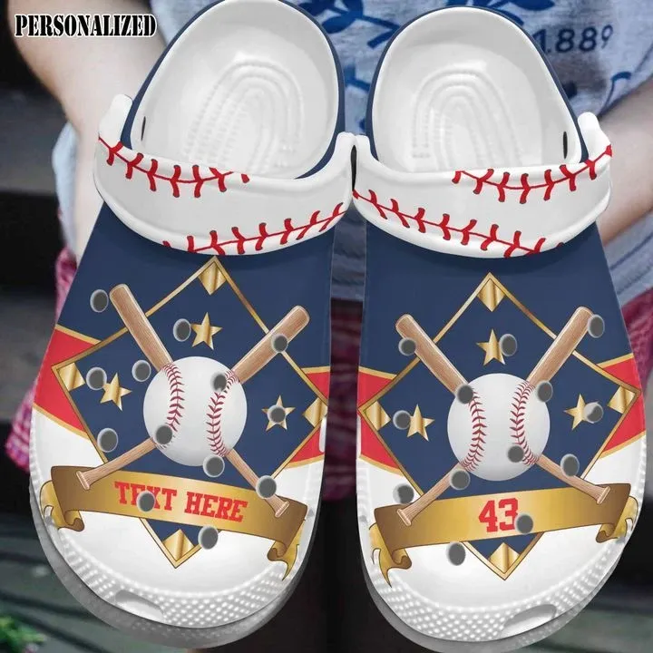 Baseball Personalize Clog Custom Crocss Fashionstyle Comfortable For Women Men Kid Print 3D Baseball Lovers Ver 1.0