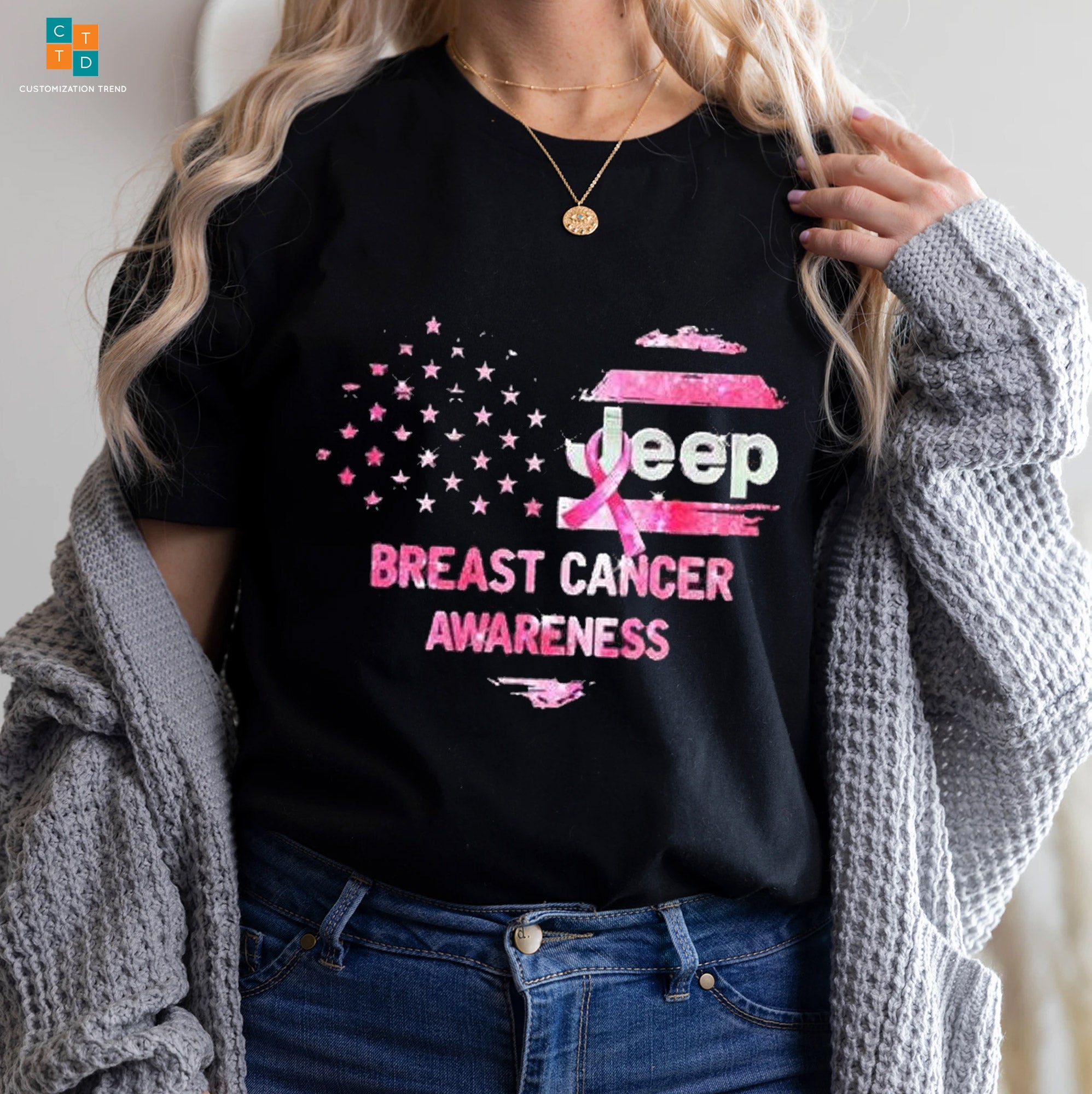 Breast Cancer Heart Jeep Breast Cancer Awareness Hoodie, Shirt