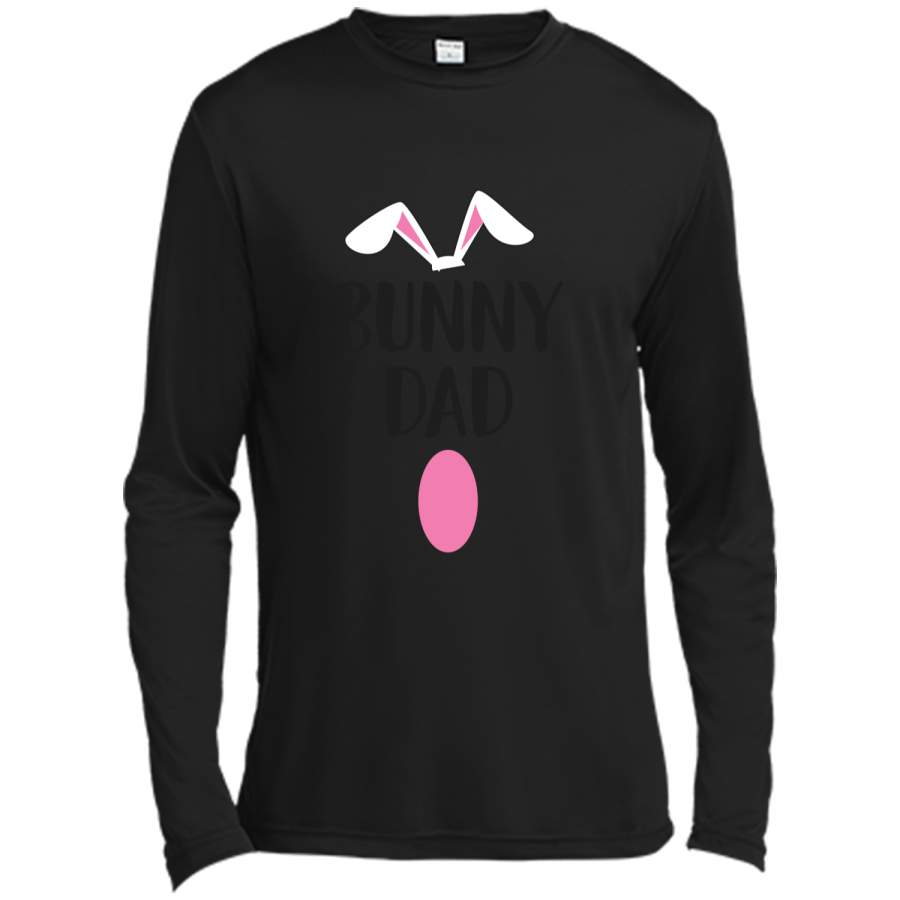 Easter Bunny Dad T-Shirt Easter Matching Family Long Sleeve Moisture Absorbing Shirt