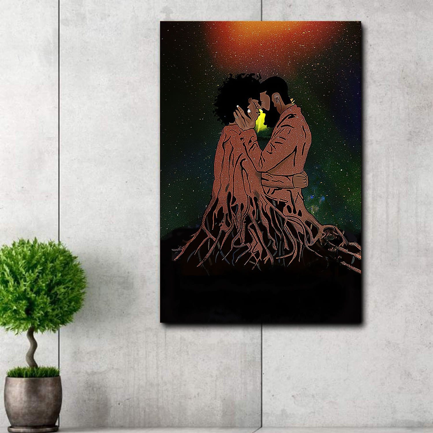 African Poster Eternal Love Living Room Bedroom Bathroom Home Decoration