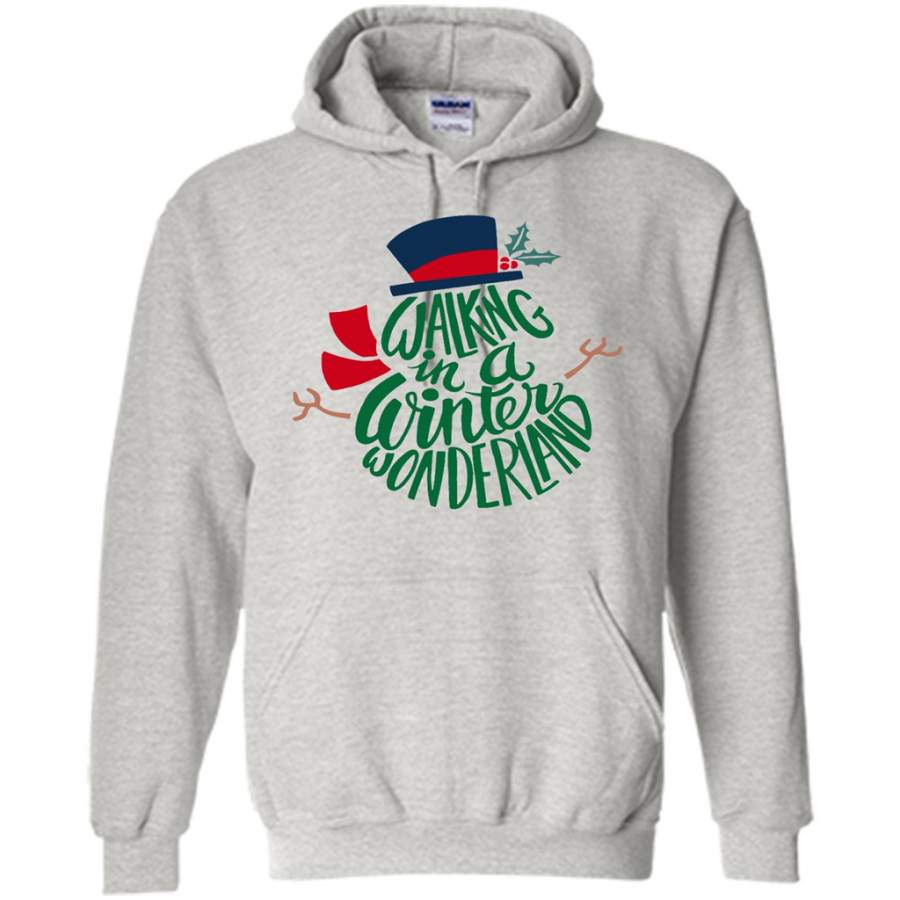Christmas, Xmas, Walking in A Winter Wonderland – Gildan Heavy Blend Hoodie