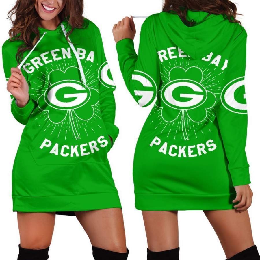 Green Bay Packers ST Patrick’s Day Hoodie Dress