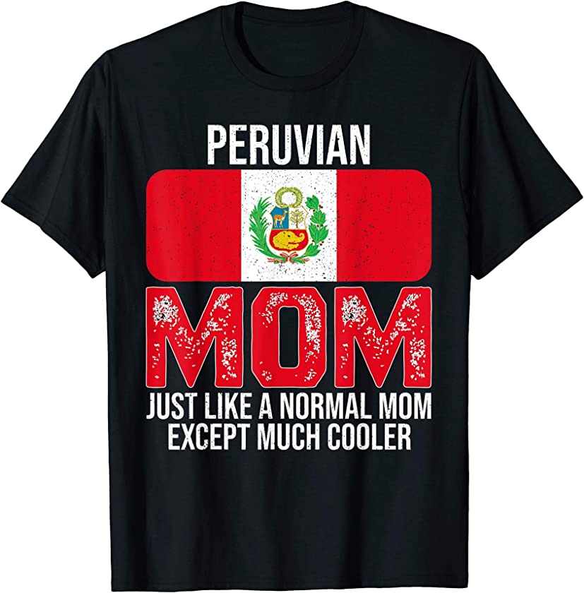 Vintage Peruvian Mom Peru Flag Design Mother’s Day T-Shirt