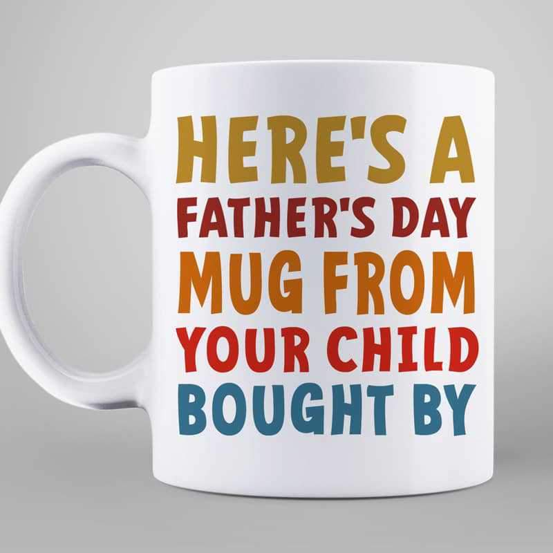 Here‘s Father’s Day Mug By Dog Mom Personalized Mug