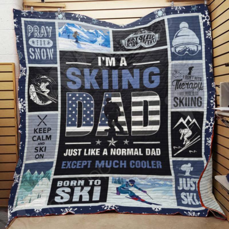 Skiing Dad Blanket SEP1003 75O42