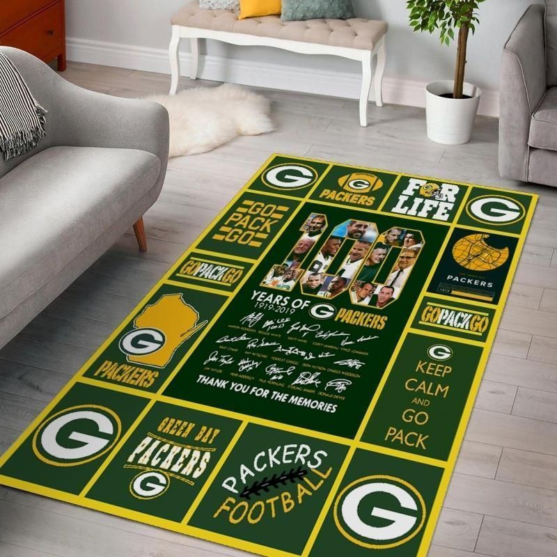 Green Bay Packers Ver 10 Rug Living Room Rug Christmas Gift Us Decor