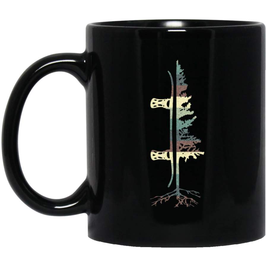 Vintage Pine Snowboard Snowboarding Gift Tee Coffee Mug