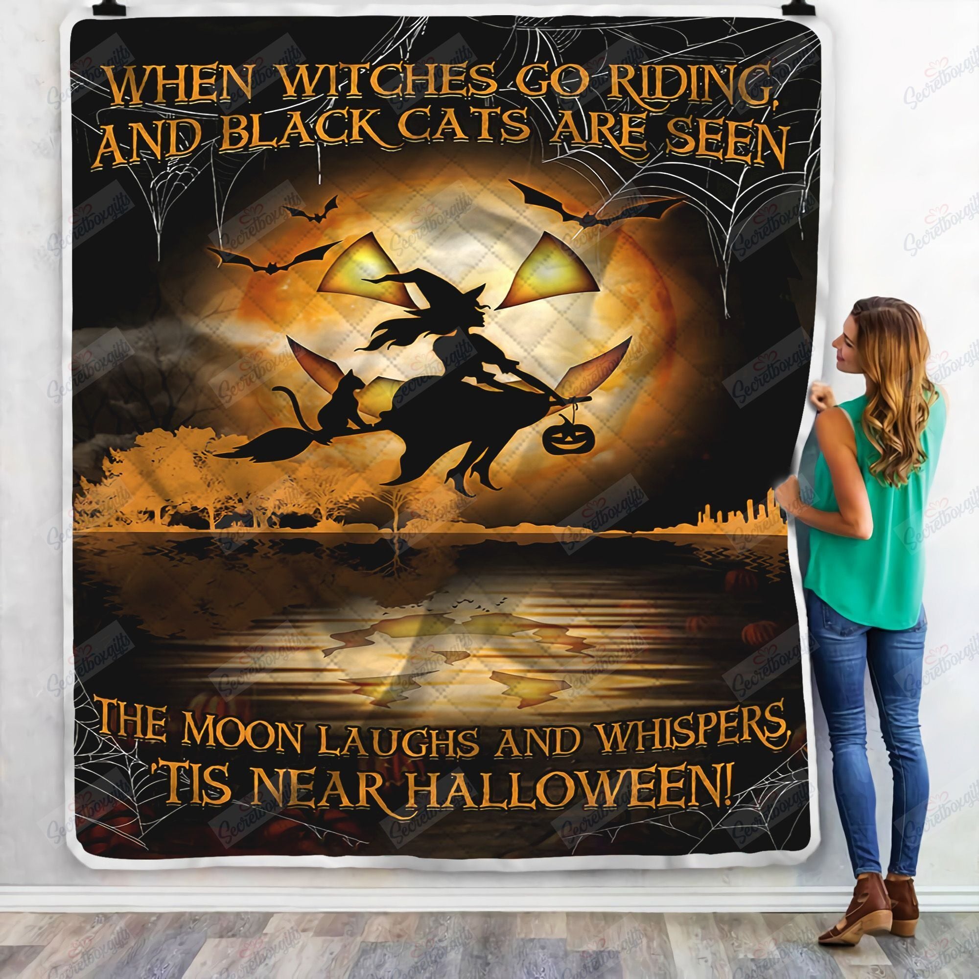 Happy Halloween Witch Kl0309019Hn Fleece Blanket