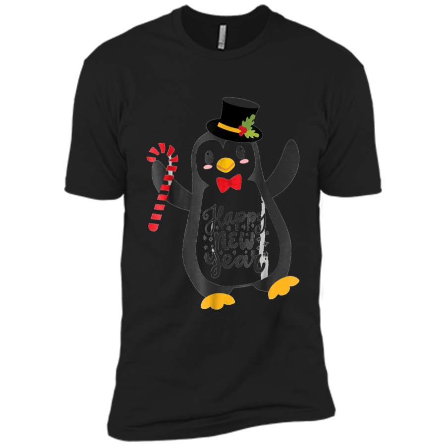 Lovely Penguin Happy New Year 2019  Next Level Premium Short Sleeve Tee