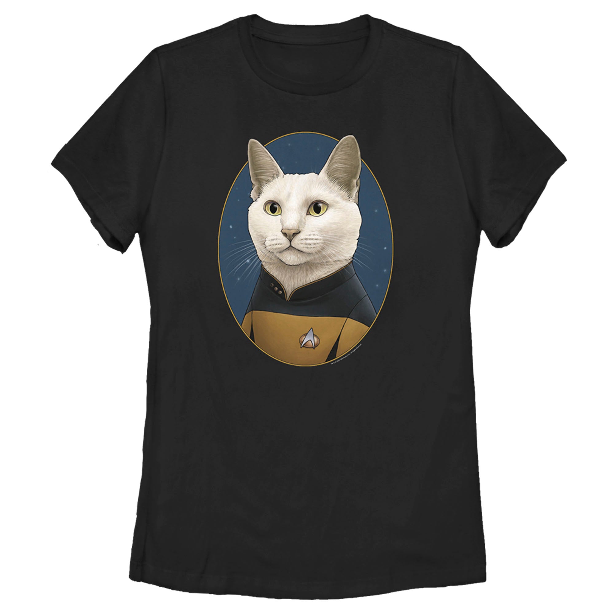 Women’S Star Trek: The Next Generation Commander Data Cat T-Shirt