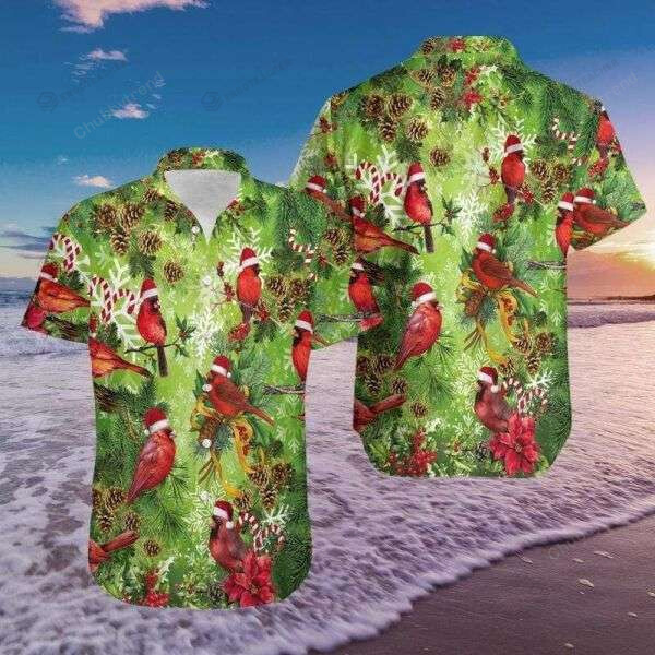 Cardinal On Christmas Hawaii Shirt Ha19315