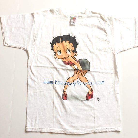 Vtg Cyber Boop Too Sexy For You Dot Com Vintage 90S Shirt Arge Shirt