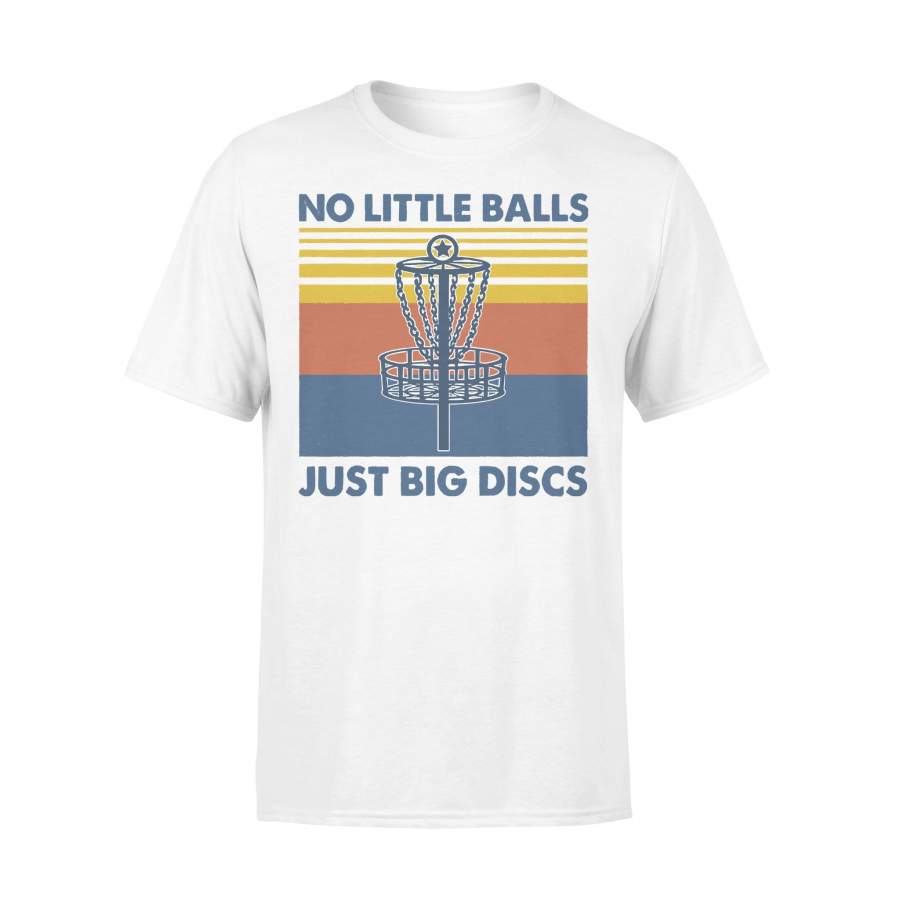 No Little Balls Just Big Discs Disc Golf Vintage T-shirt