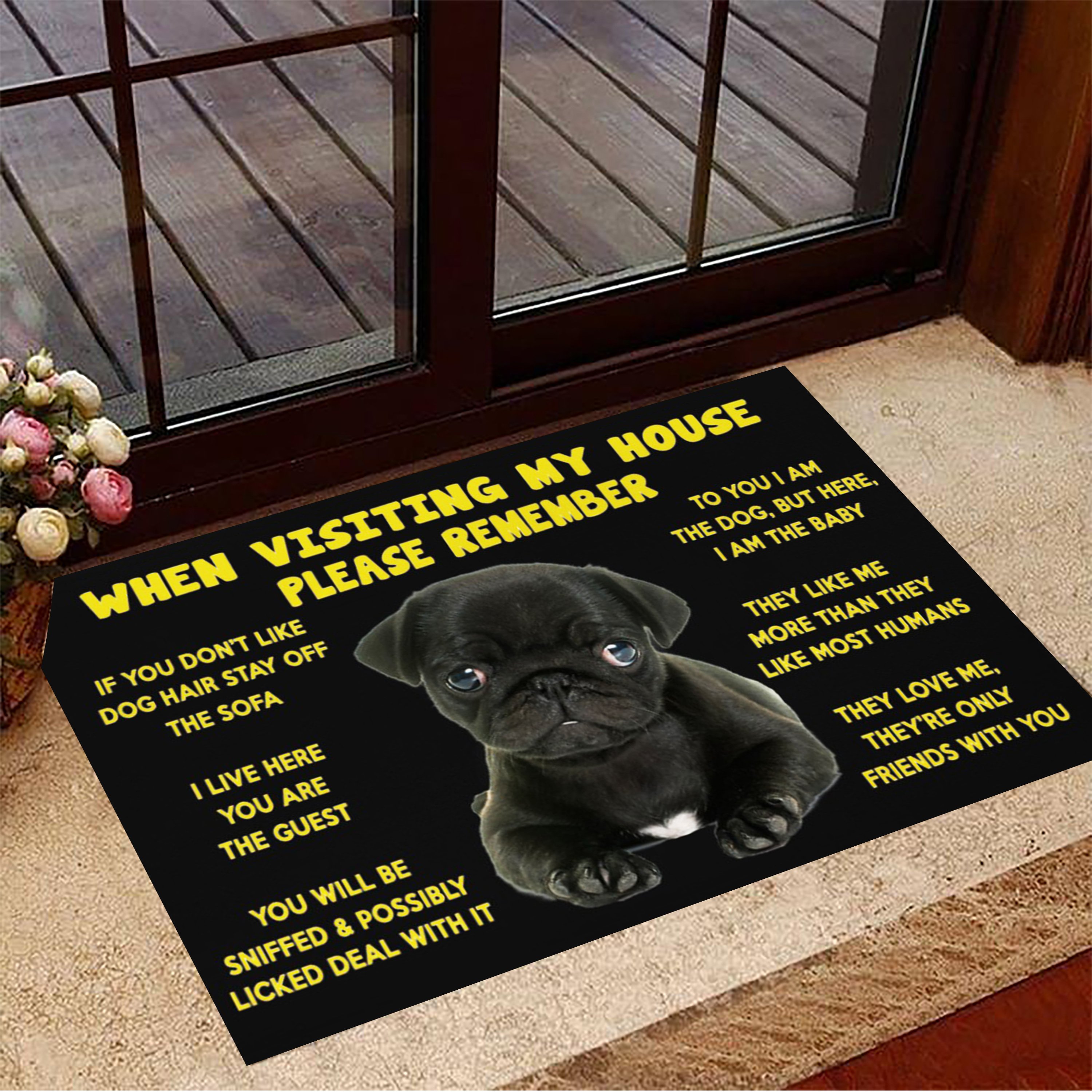 Puppy When Vistinging My House Please Remember Fleece Blanket Cute Dog Blanket Gift For Family