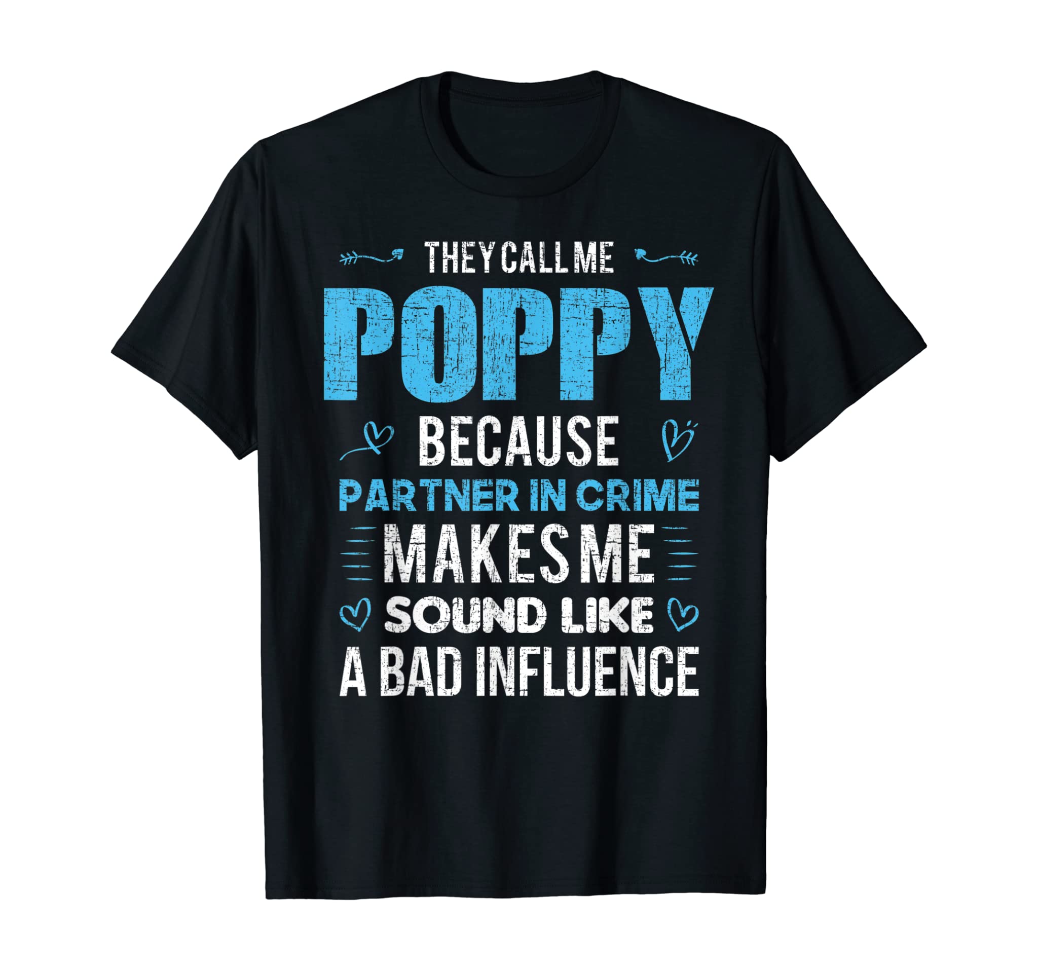 POPPY Grandpa Fathers Day Funny Gift design T-Shirt