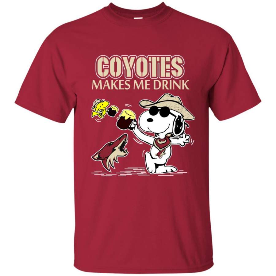 Arizona Coyotes Make Me Drinks T Shirt