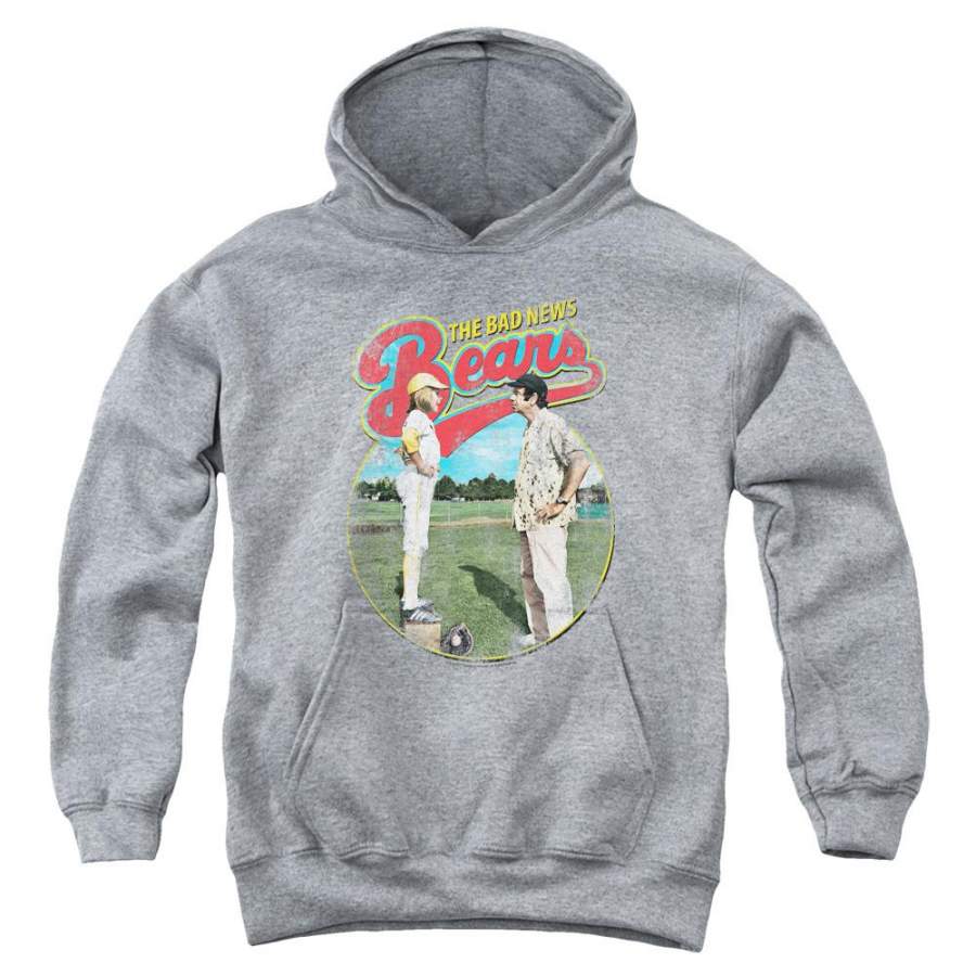 The Bad News Bears Vintage Kids Youth Hoodie Athletic Heather