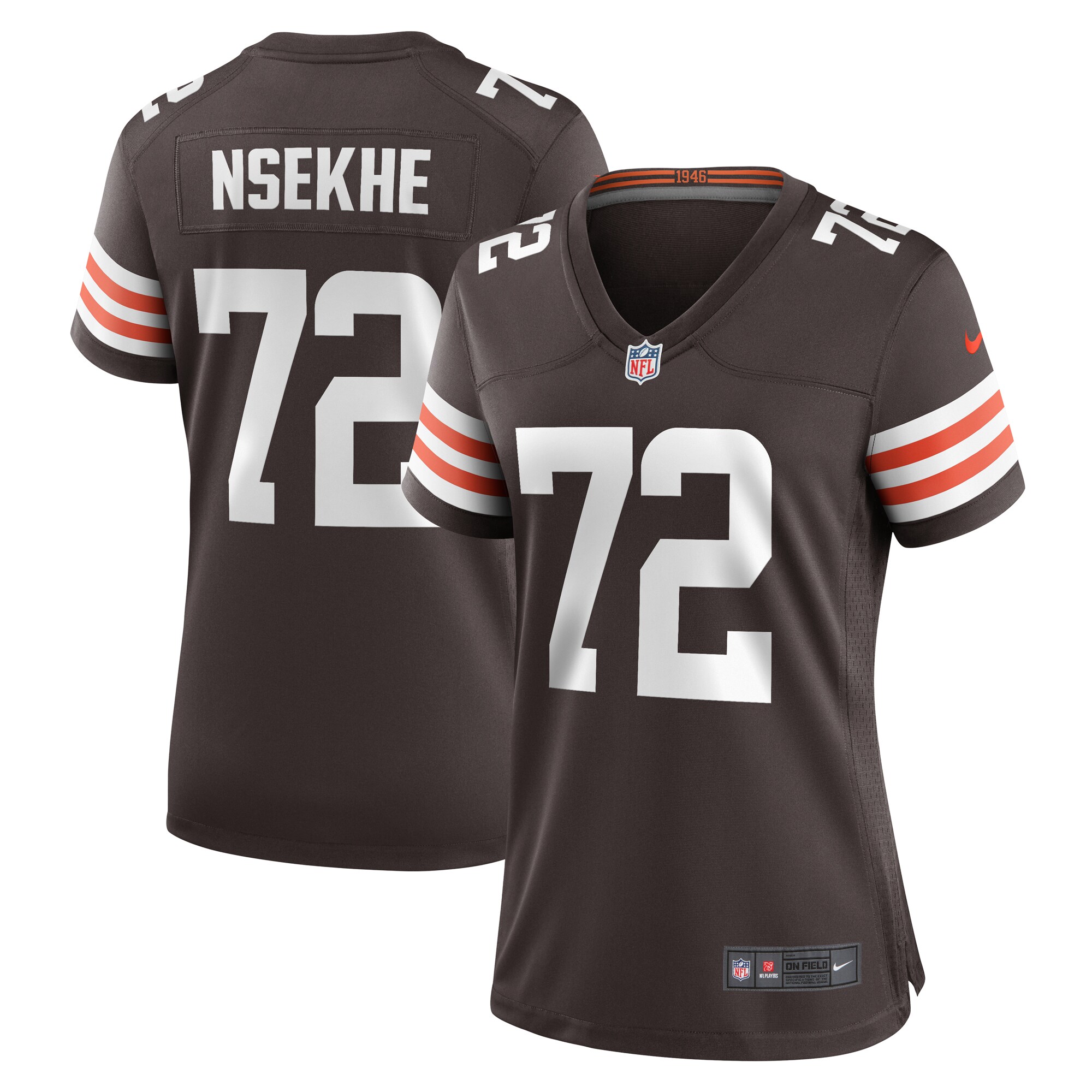 Ty Nsekhe Cleveland Browns Women's Game Jersey – Brown