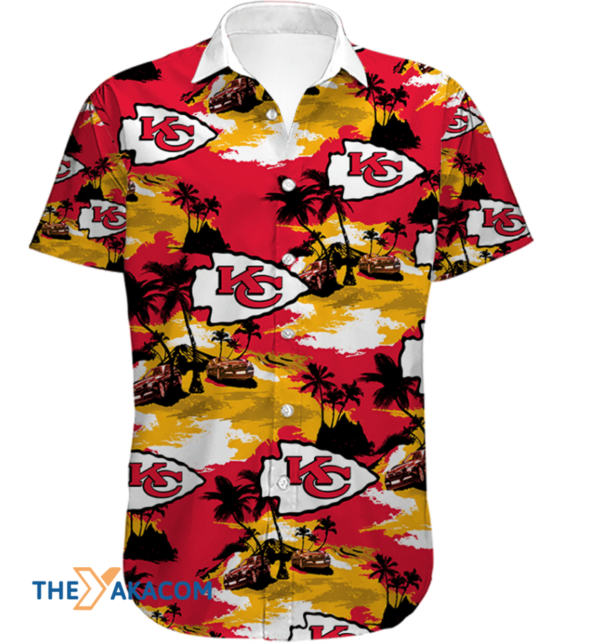 Kansas City Chiefs Nfl Team Gift For Fan Tropical Short Sleeve Hawaii Shirt Ha51085