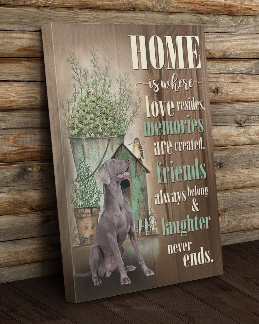 Weimaraner Home Canvas Gift for Friend Birthday Gift Warm Home Decor Wall Art Visual Art