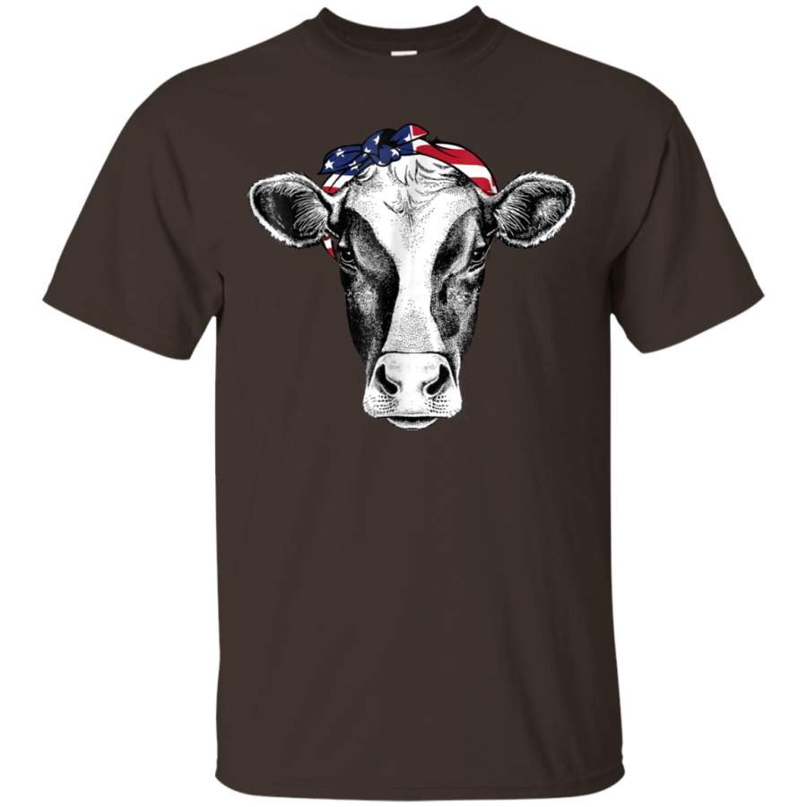 AGR American Flag Bandana Heifer Sublimation tshirt