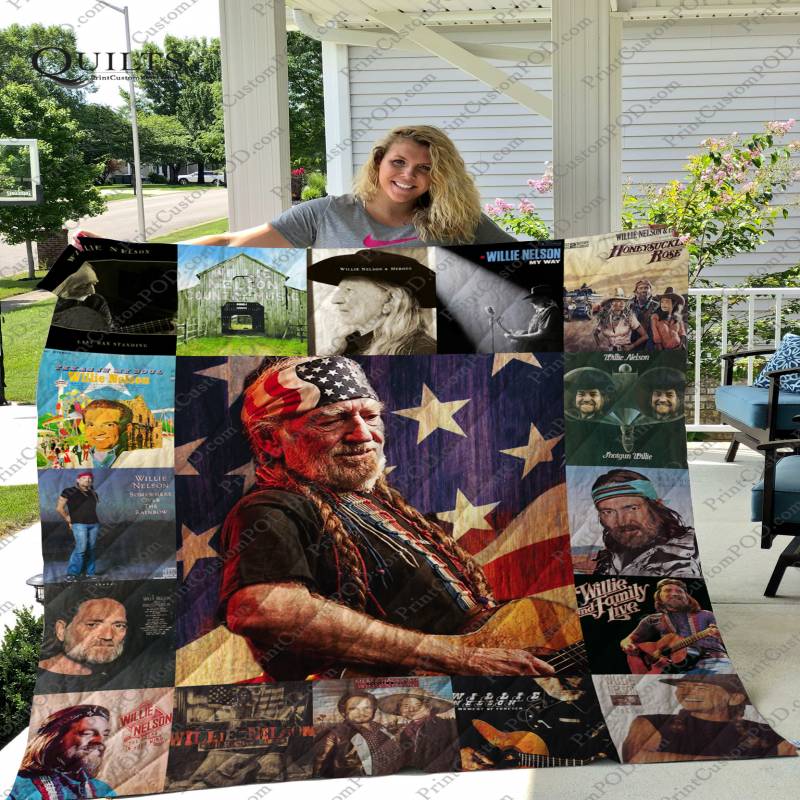 Willie Nelson Quilt Blanket 01