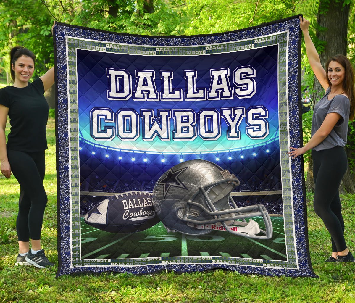 Dallas Symbol Cowboys Premium Quilt Blanket American Football Car Accessories Custom For Fans