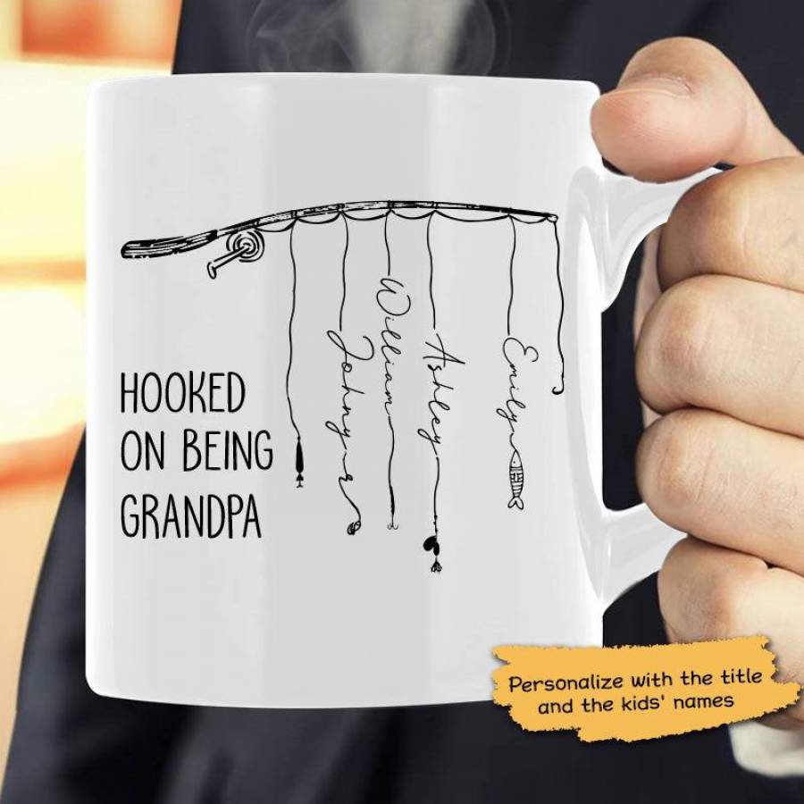 Hooked On Fishing Personalized Mug