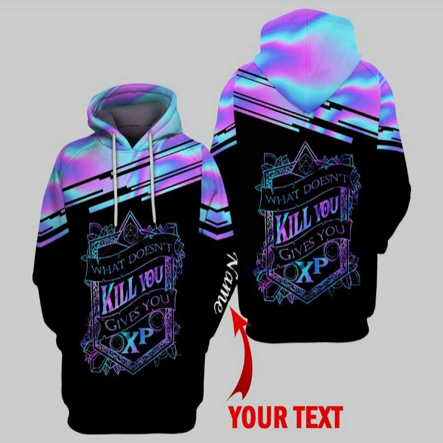 What Doesnt Kill You Gives You Xp Personalized Unisex Hoodie