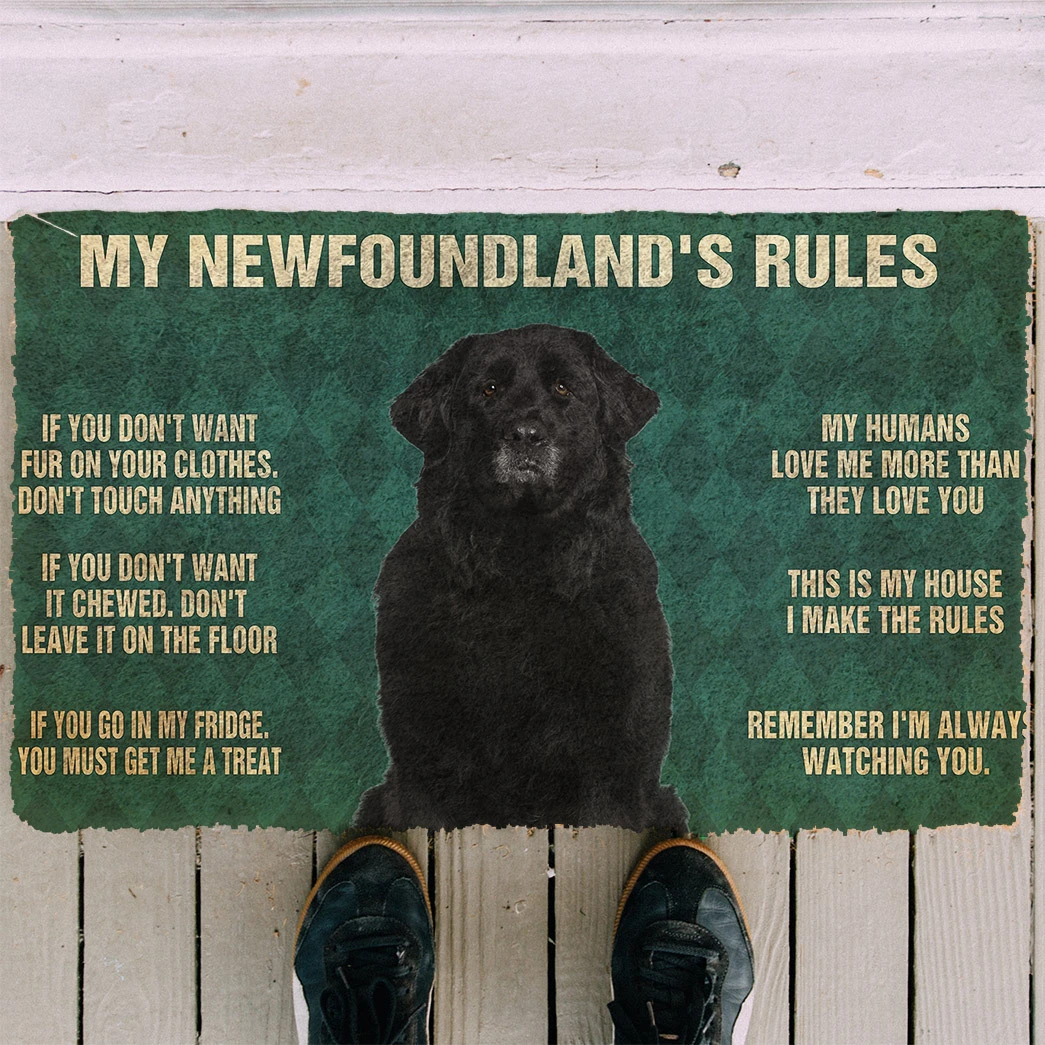 3D Rottweiler’S Rules Doormat