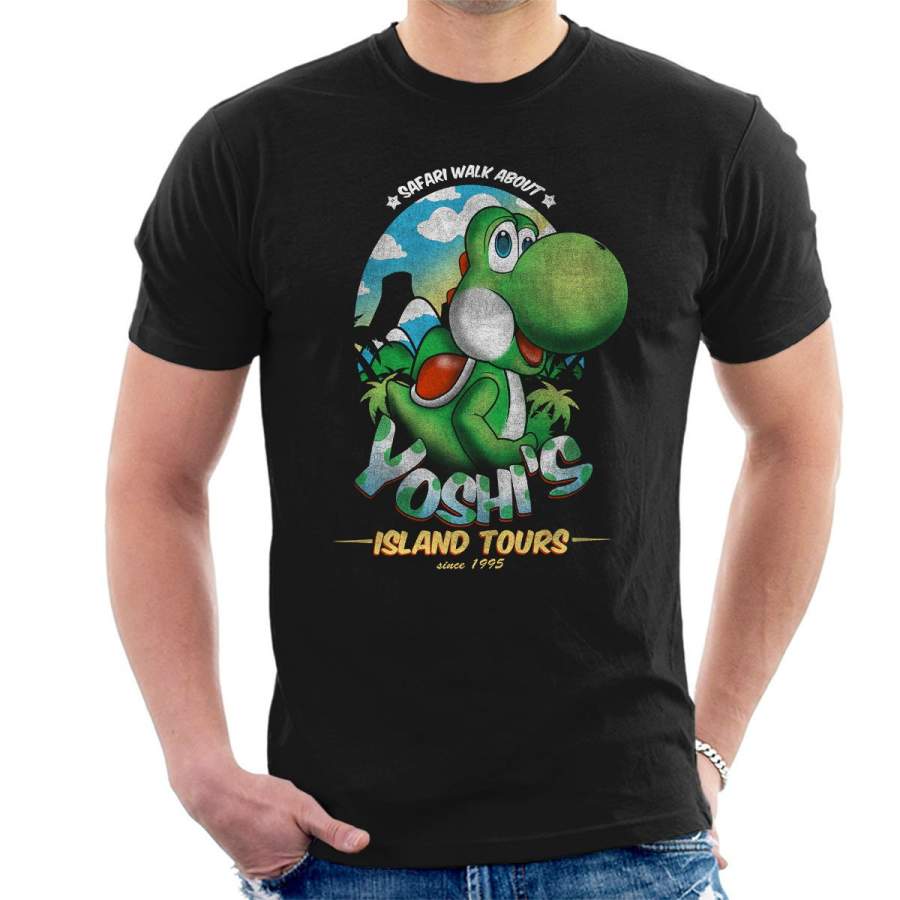 Super Mario Yoshis Island Tours Men’s T-Shirt