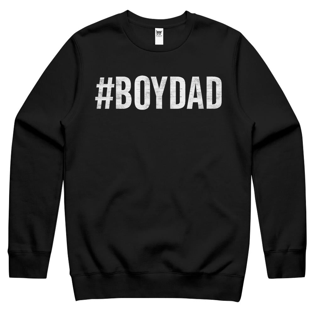 Hashtag Boy Dad Gift For Dad’S With Sons Family Gift Crewneck Sweatshirt