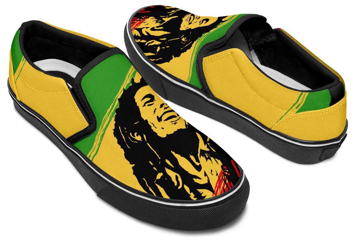 Bob Marley Slip Ons